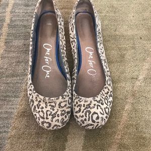 Leopard Tom’s ballet flats W 9